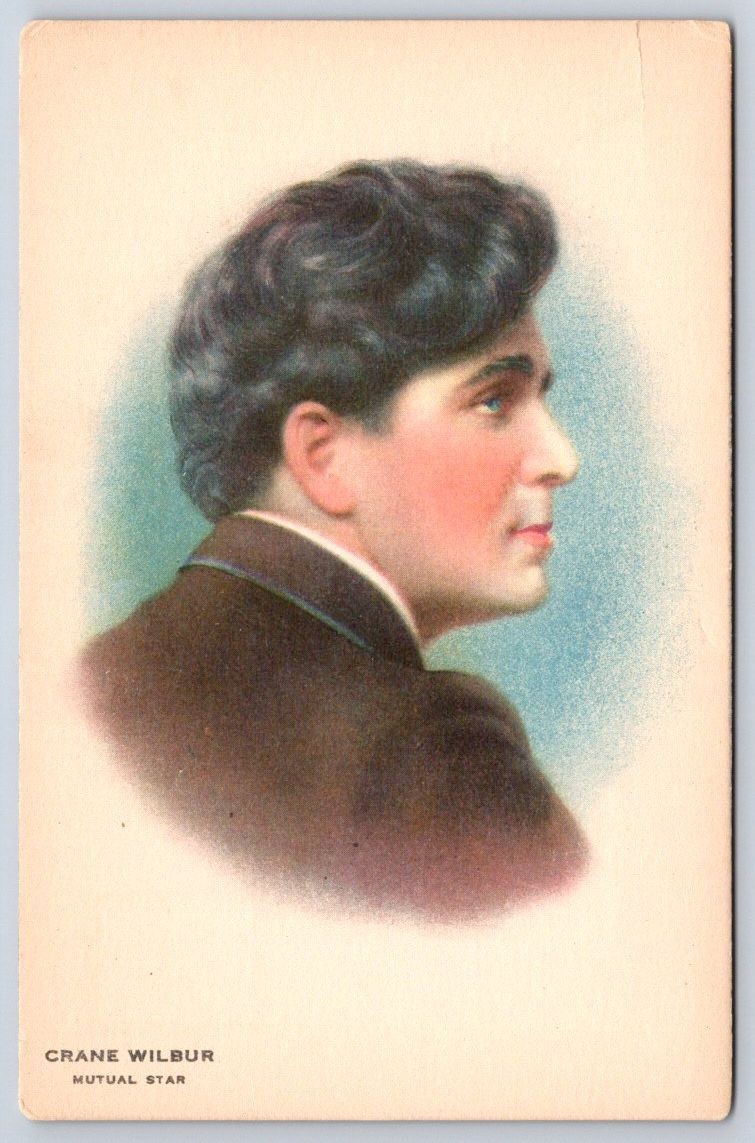 Actor Crane Wilbur Mutual Star Silent Film Head Profile 1914