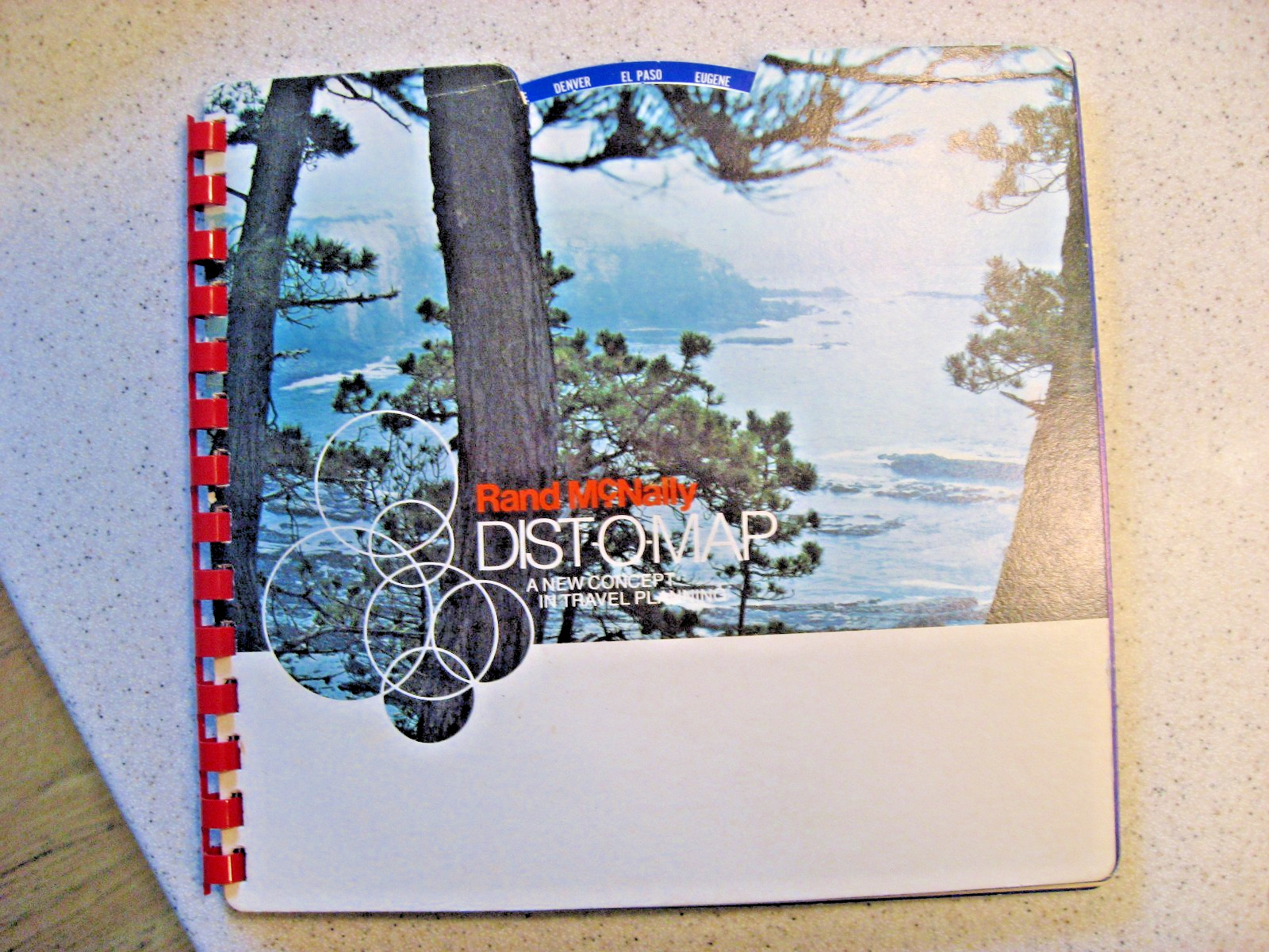 Vintage 1970s Rand McNally Dist-O-Map A New Concept in Travel Planning