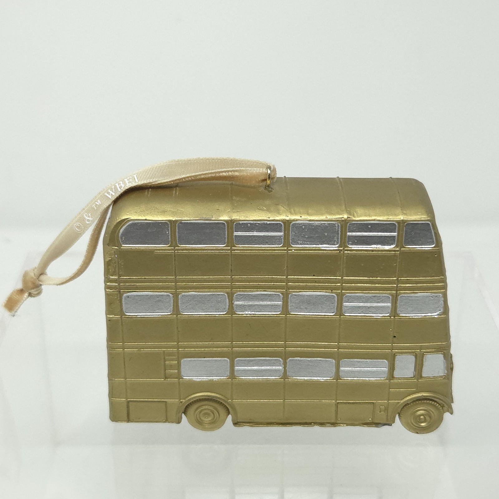 Pottery Barn Teen Harry Potter Knight Bus Antique Gold Christmas Ornament WBEI