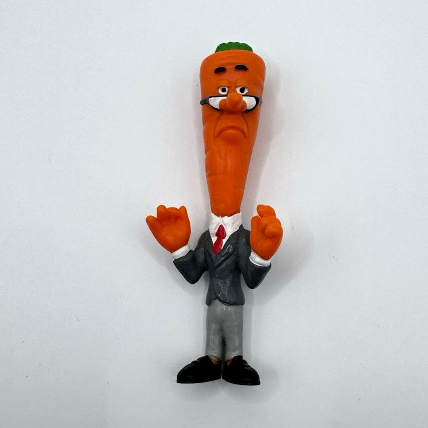 Rare VTG 1980s California Raisins Cecil Carrot PVC Figure Claymation Applause