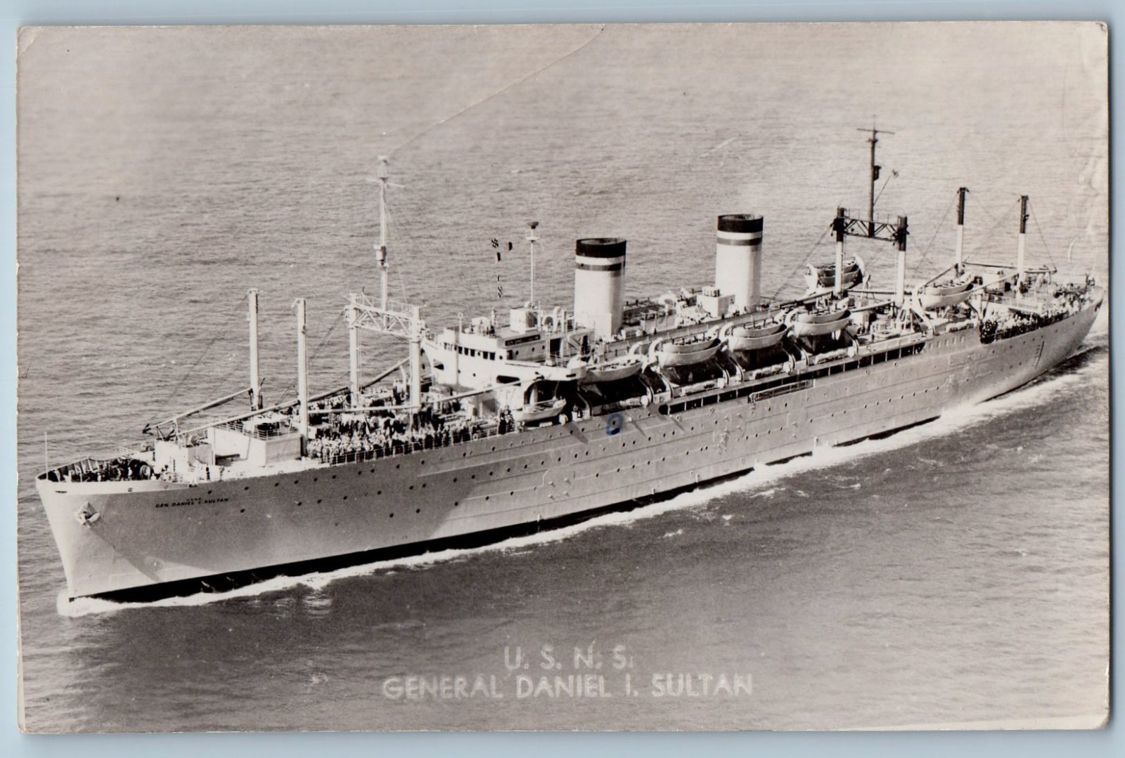 c1910\'s USNS General Daniel I Sultan Steamer Ship RPPC Photo Antique Postcard