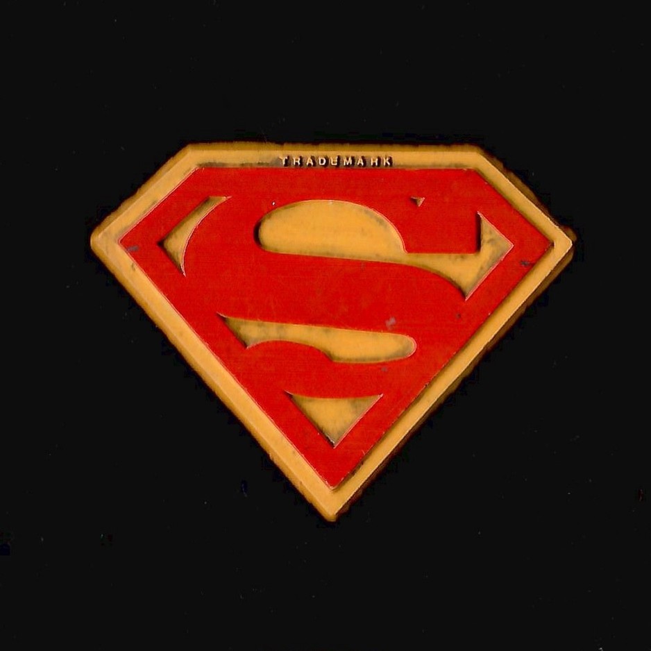 Superman D.C. Comics Flexible Vtg Rubber Fridge Magnet Cartoon '70s
