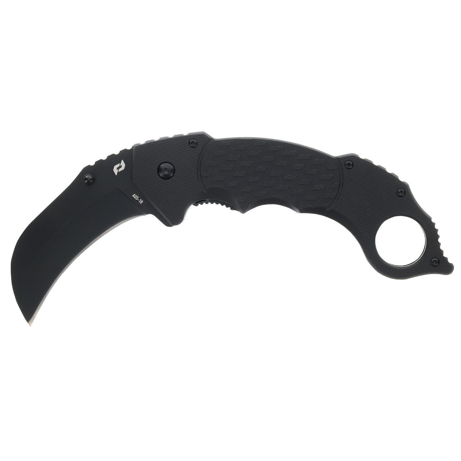 Schrade SCH110 Delta Boneyard Folding Karambit Knife 3.15in 9Cr18MoV Black G10