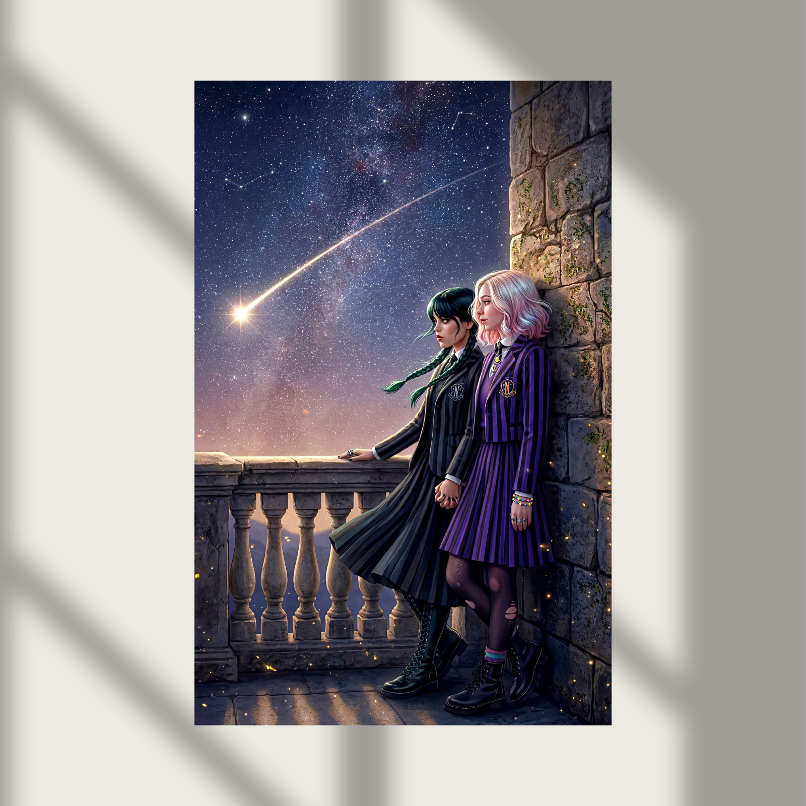 Enid Sinclair Wednesday Starry Night Starry Sky Gorgeous Wall Art Poster