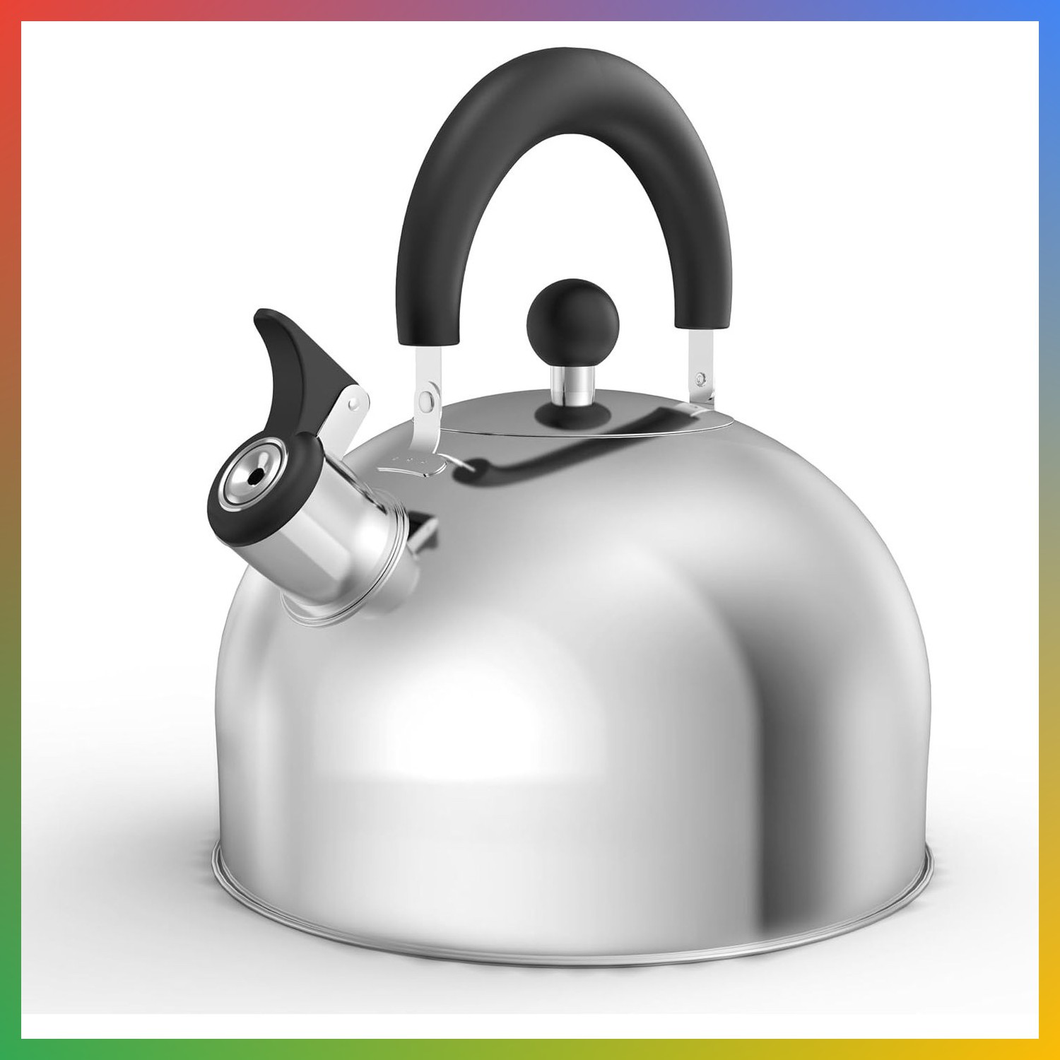 Stovetop Tea Kettle Whistling Stainless Steel 3.2 Quart Silver Ergonomic Handle Stovetop Tea Kettle Whistling Stainless Steel 3.2 Quart Silver Ergonomic Handle