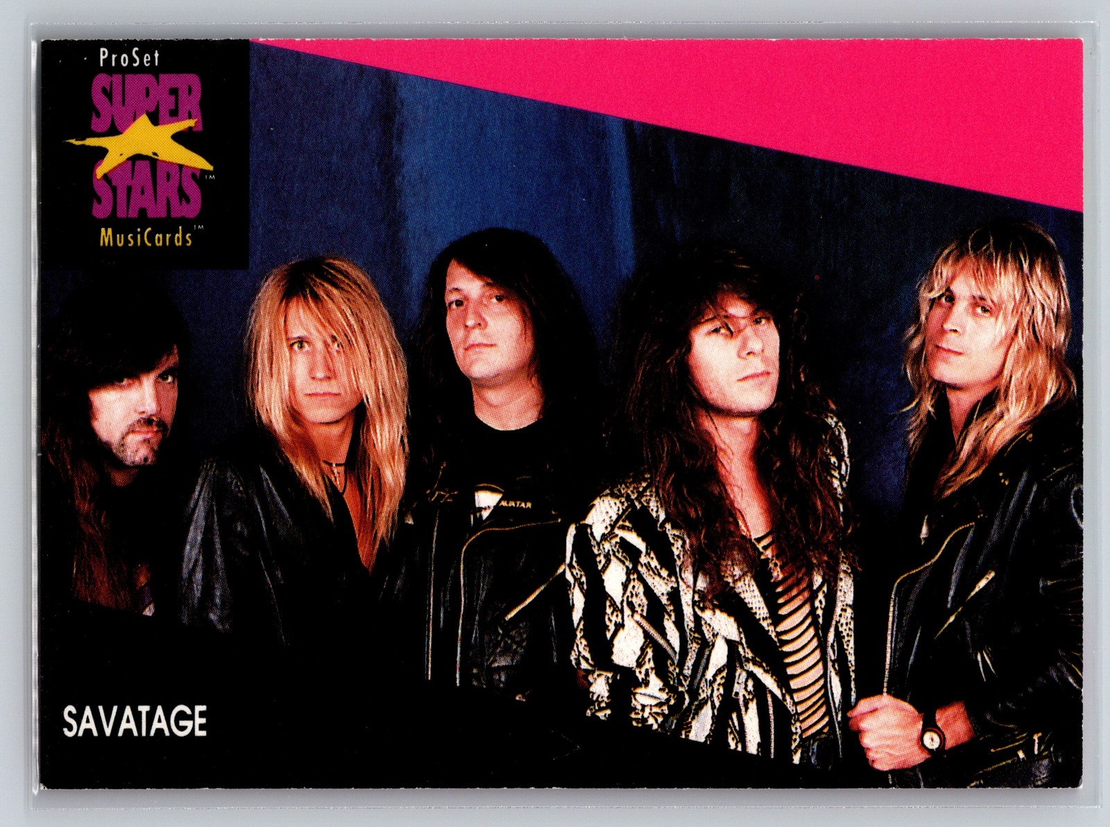1991 Pro Set SuperStars MusiCards #232 Savatage Heavy Metal Band Card