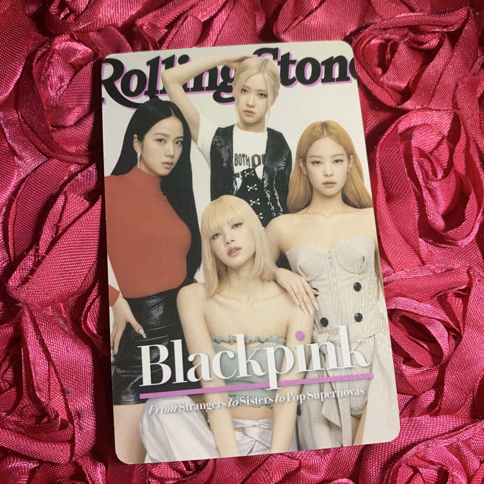 BLACKPINK Fantasy Edition Kpop Girl Photo Card Group Rolling stone