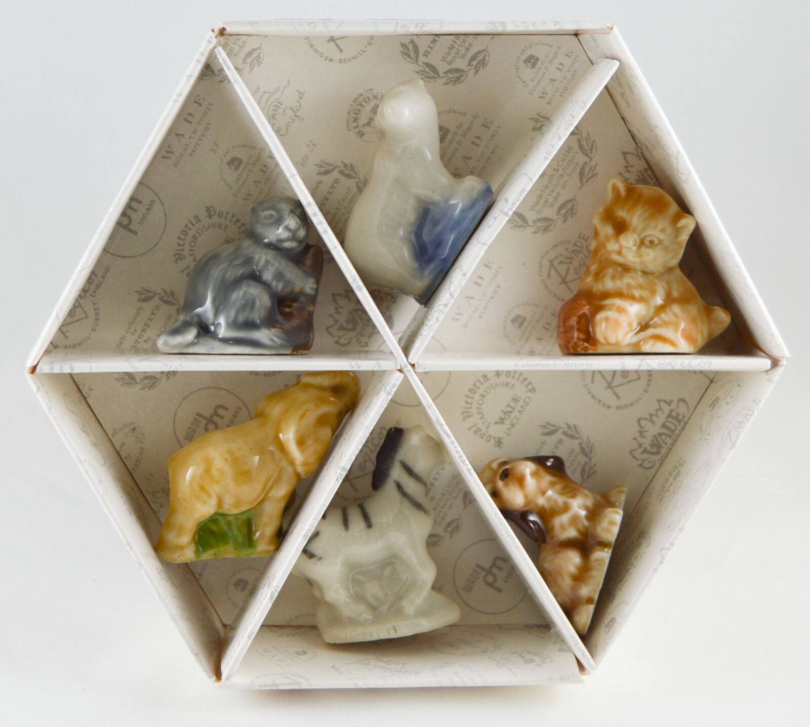 WADE, WHIMSIES SET 2, 2000 SET B W/ BOX 6  IN ALL