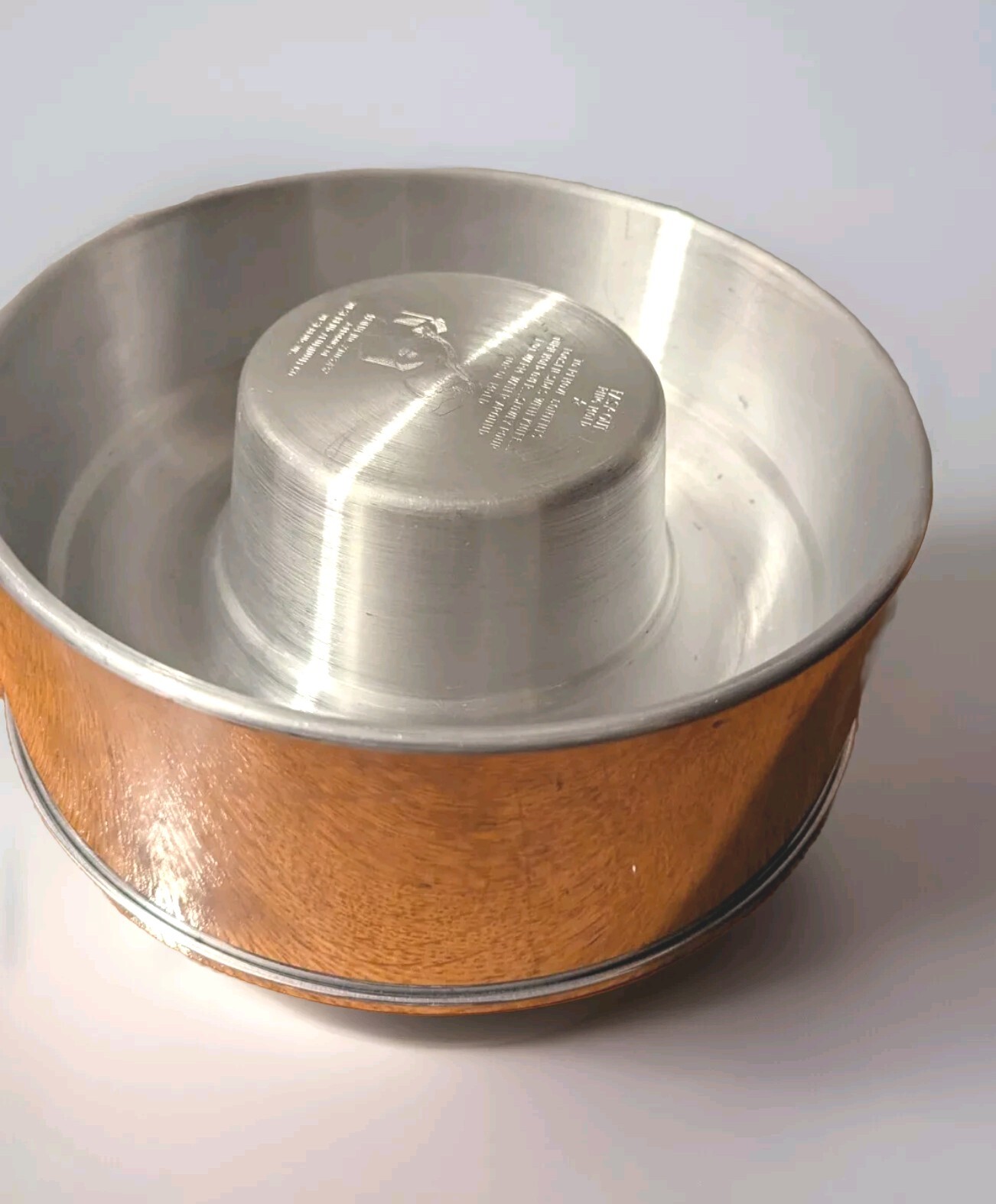 Vintage 1950's West Bend Aluminum Easy Out Cake Ring Mold Bundt Pan 