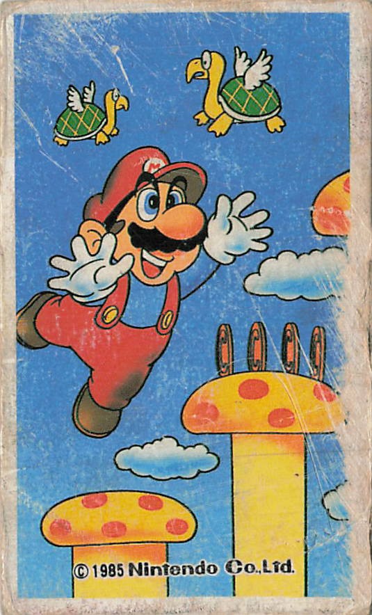 Vintage 1985 Nintendo Super Mario Bros Menko Card Baseball Game Elements Japan Vintage 1985 Nintendo Super Mario Bros Menko Card Baseball Game Elements Japan