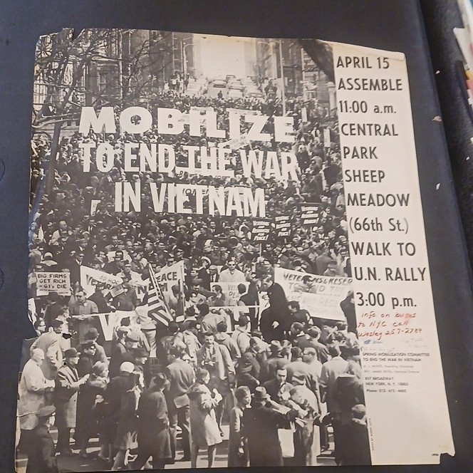 original Mobilize to End the War in Vietnam Central Park Politics Poster USA