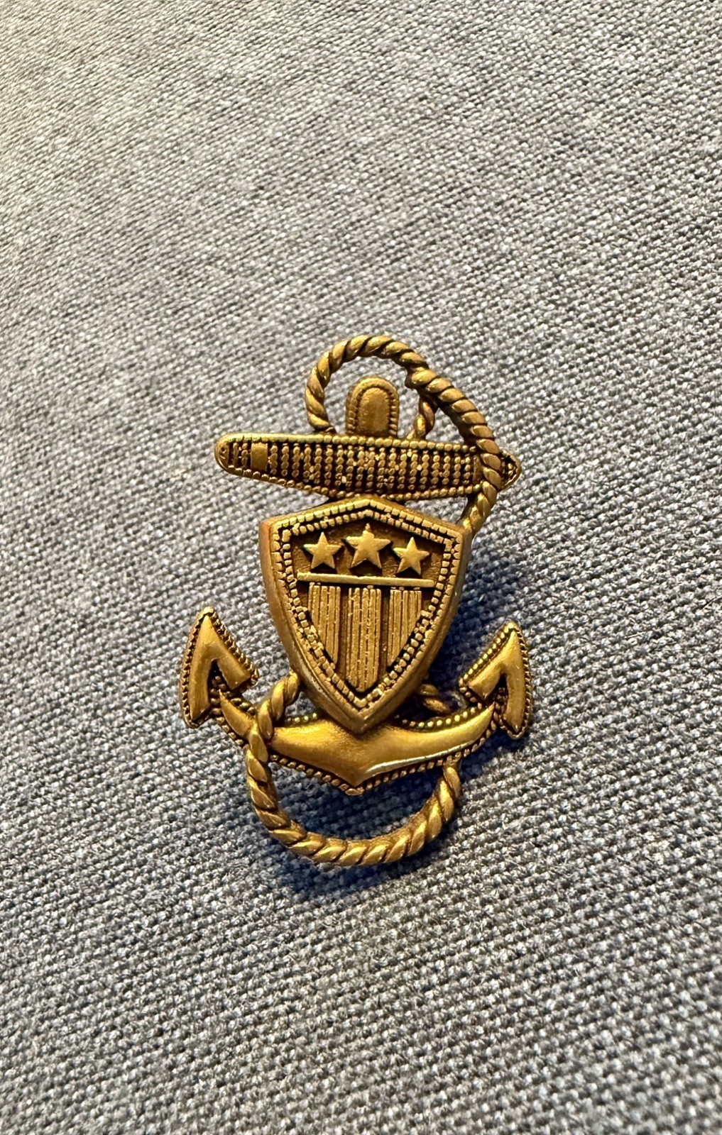 •RRL• Badge Vintage Nautical/Anchor Pin Double RL Ralph Lauren