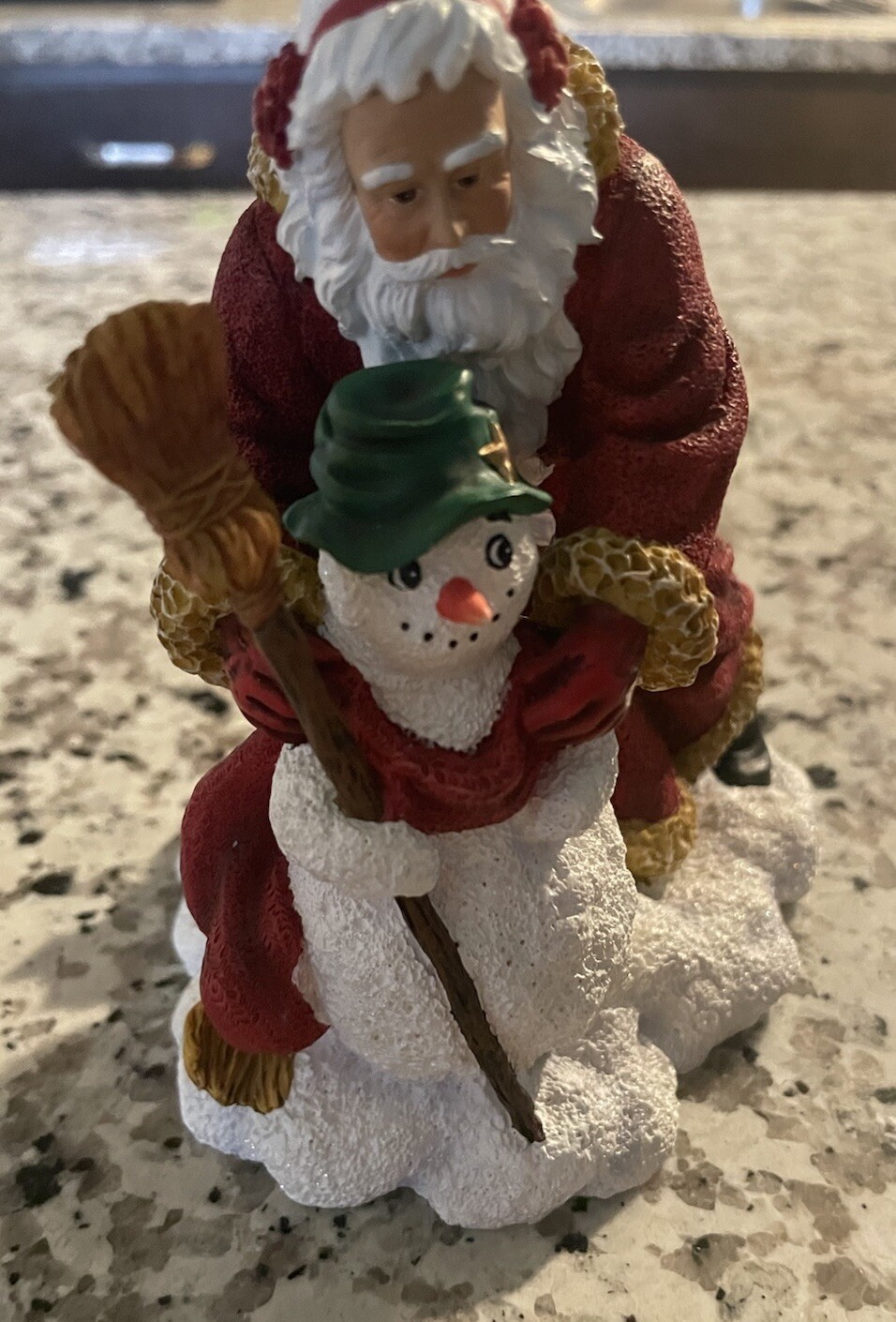 Pipka Reflections of Christmas Santa & Snow Friend Snowman Figurine 11326