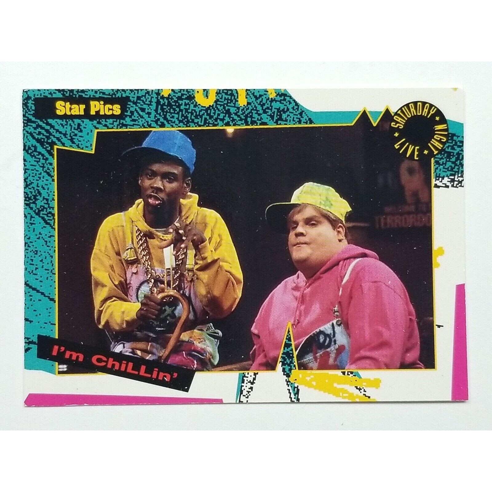 Chris Farley Rock SNL Card💥1992 Saturday Night Live Star Pics # 13 I'm Chillin'