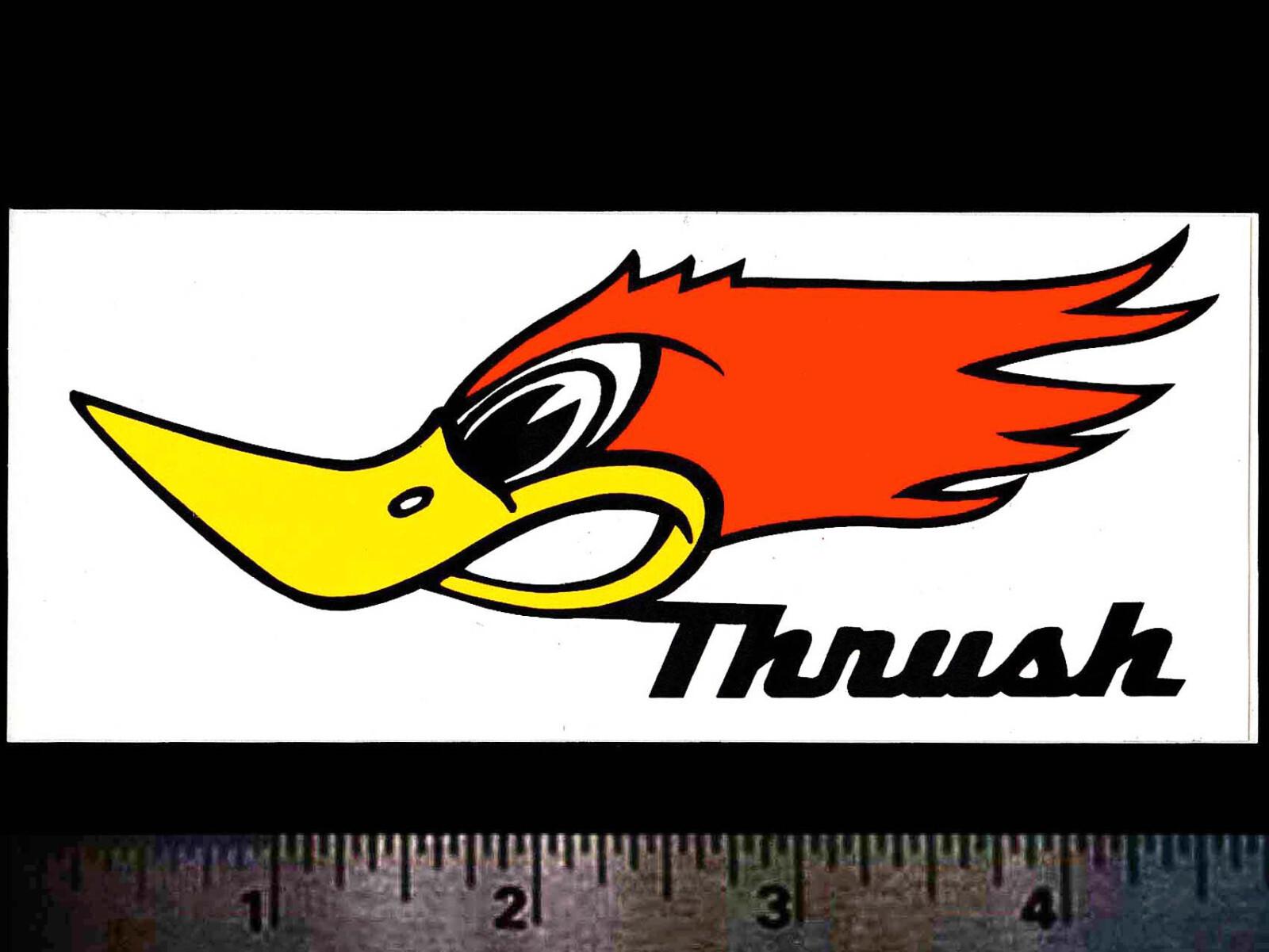 THRUSHGlasspack Mufflers - Original Vintage 1970\'s Racing Decal/Sticker