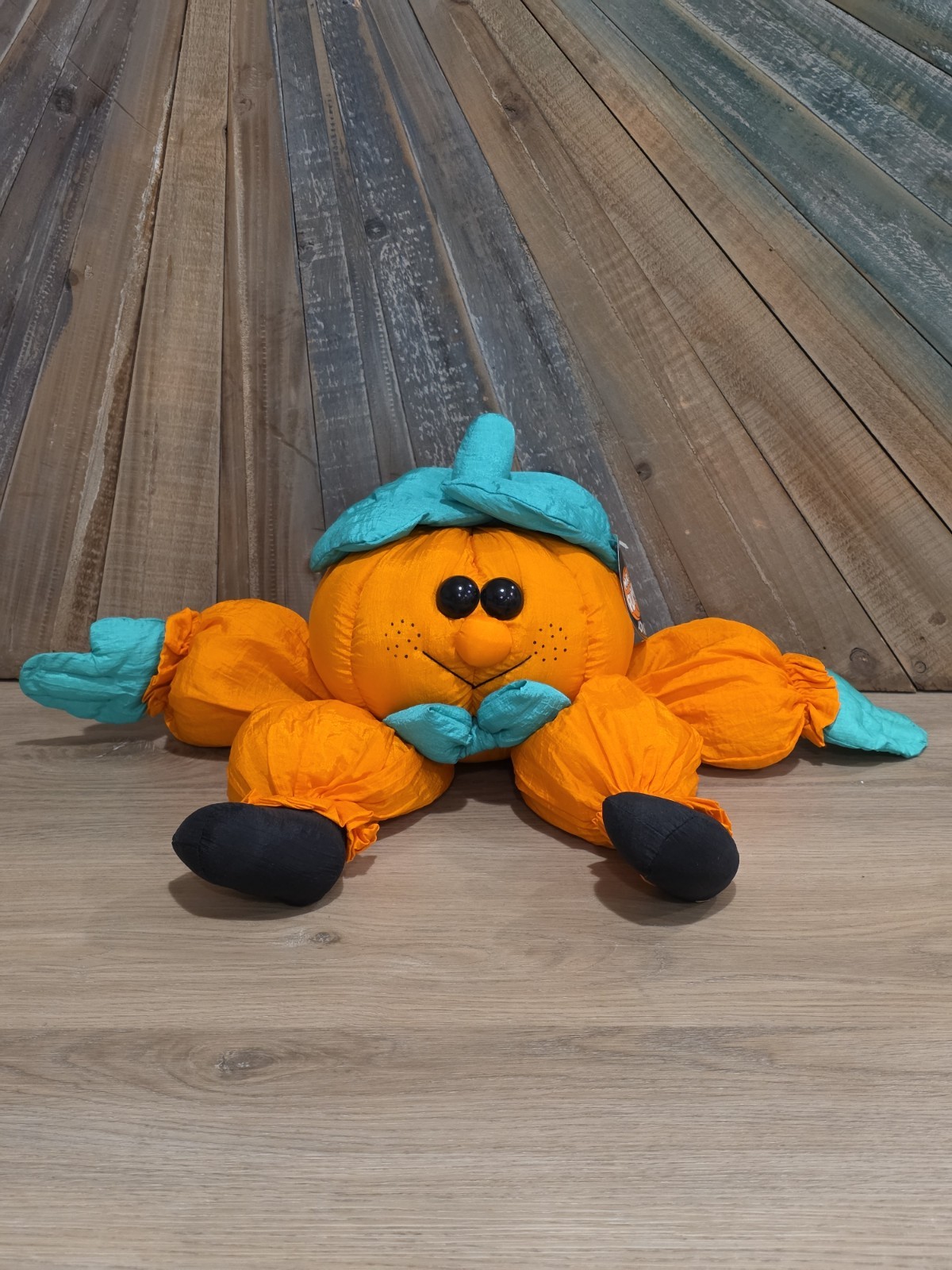 Vintage Mr Pumpkinhead Plush Lovable Pumpkin 1994 Joelson Halloween Sitter NWT 