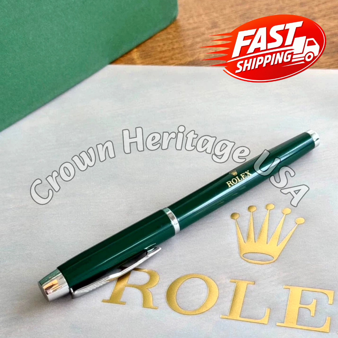 HOT ROLEX VIP Gift Set Green Pen Notebook Umbrella Luxury Rare