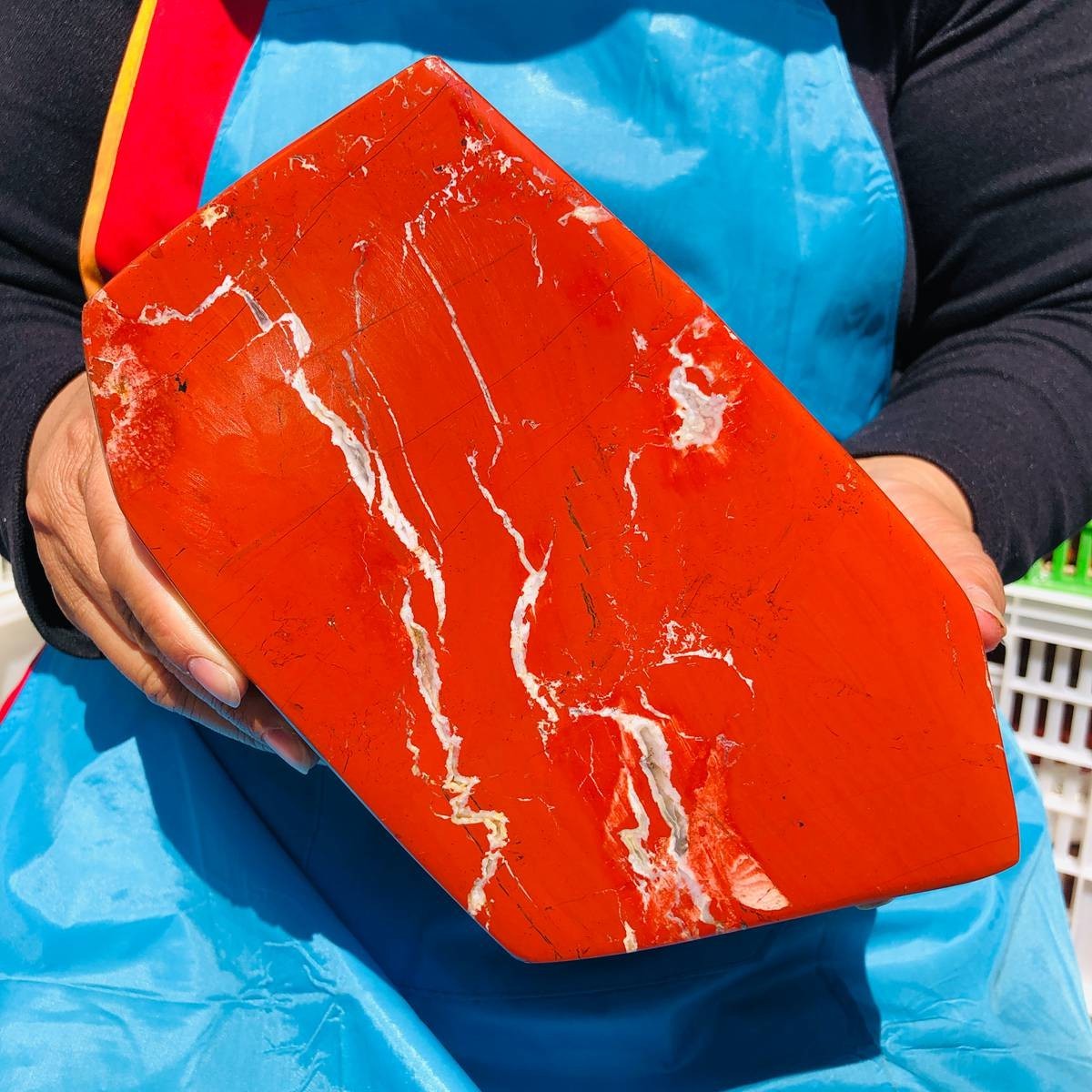 9.3LB Natural Red Jasper Polished Freeform Crystal Healing Home Decor 4438
