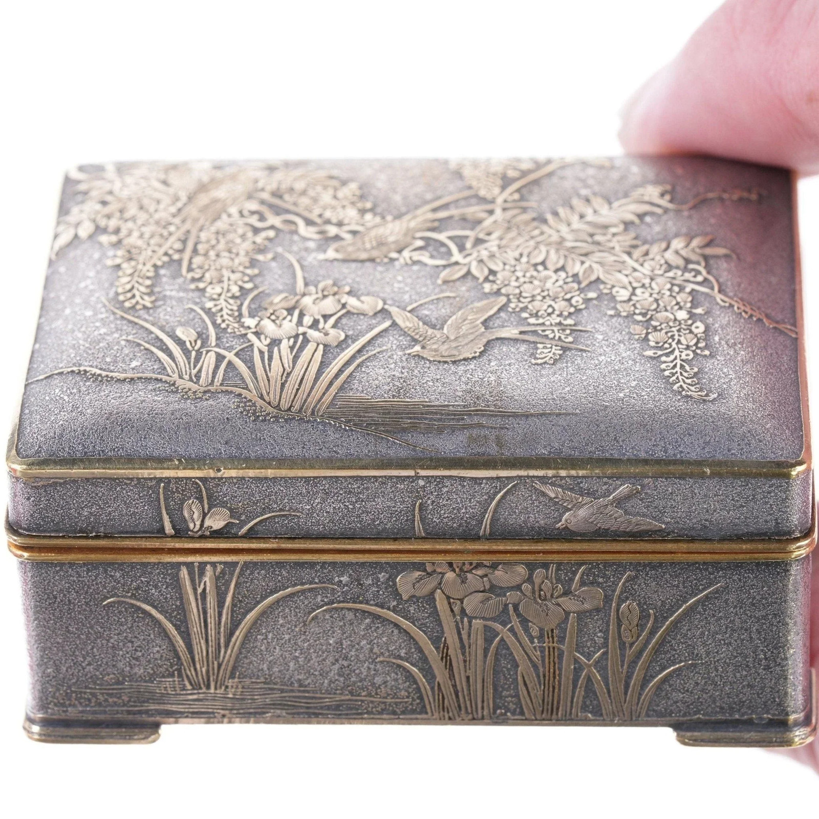 Antique Japanese Fujii Yoshitoyo Taisho Period Mixed Metals box Allie gift
