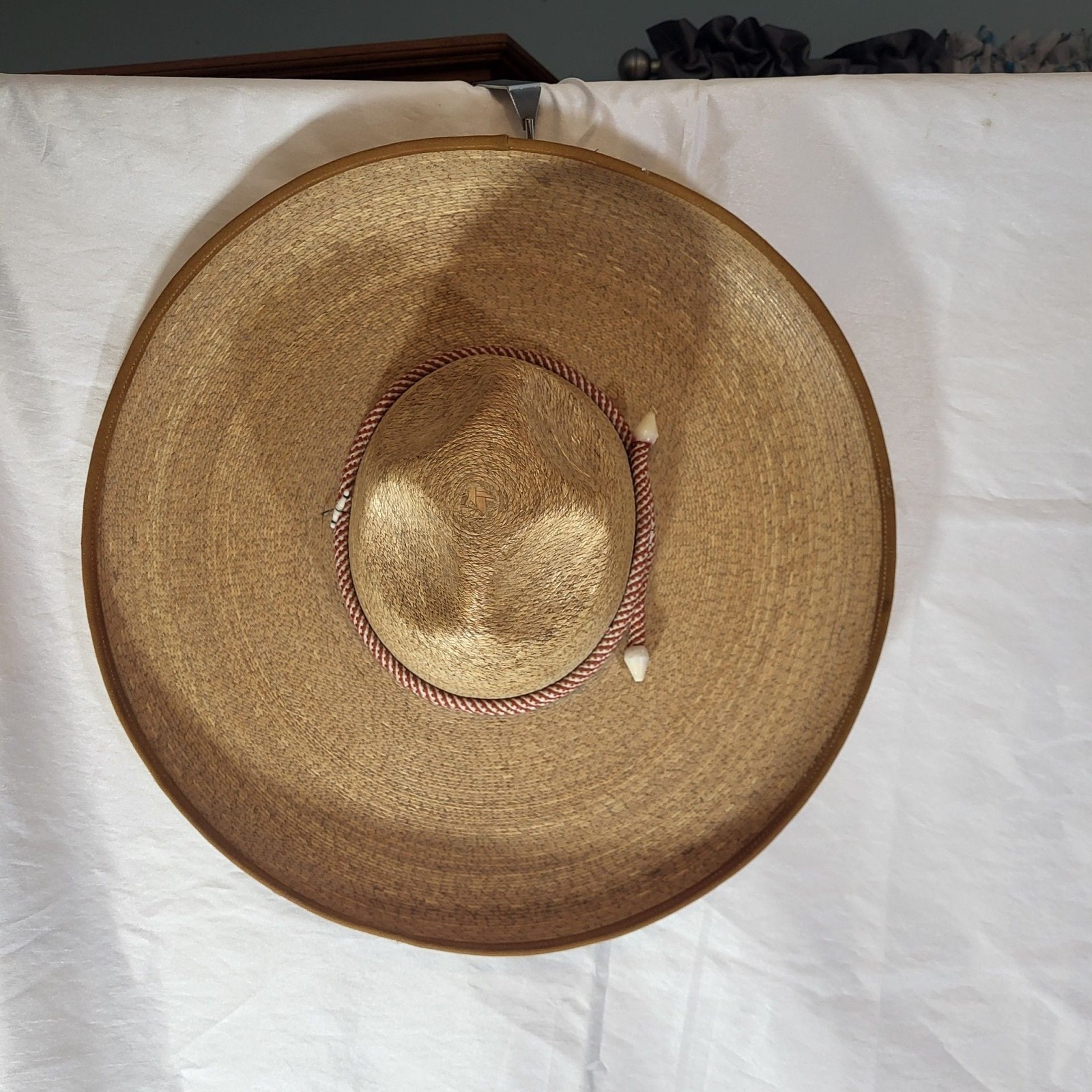 Vintage FidePal Mexican Straw Sombrero Hat L. Cardenas S.de S.S. Sahuayo Michoac