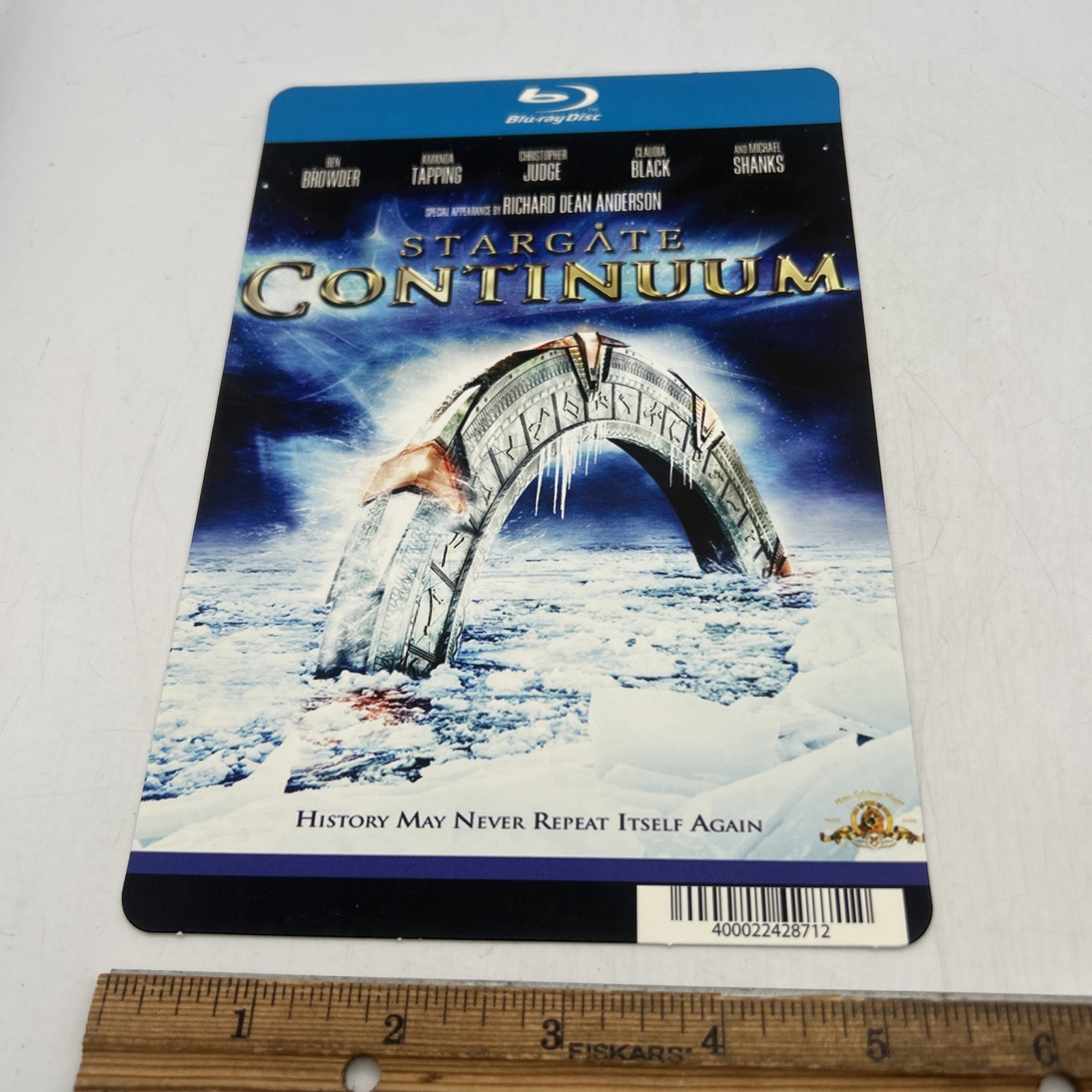 Stargate Continuum Blu-ray Blockbuster Video Display Backer Card