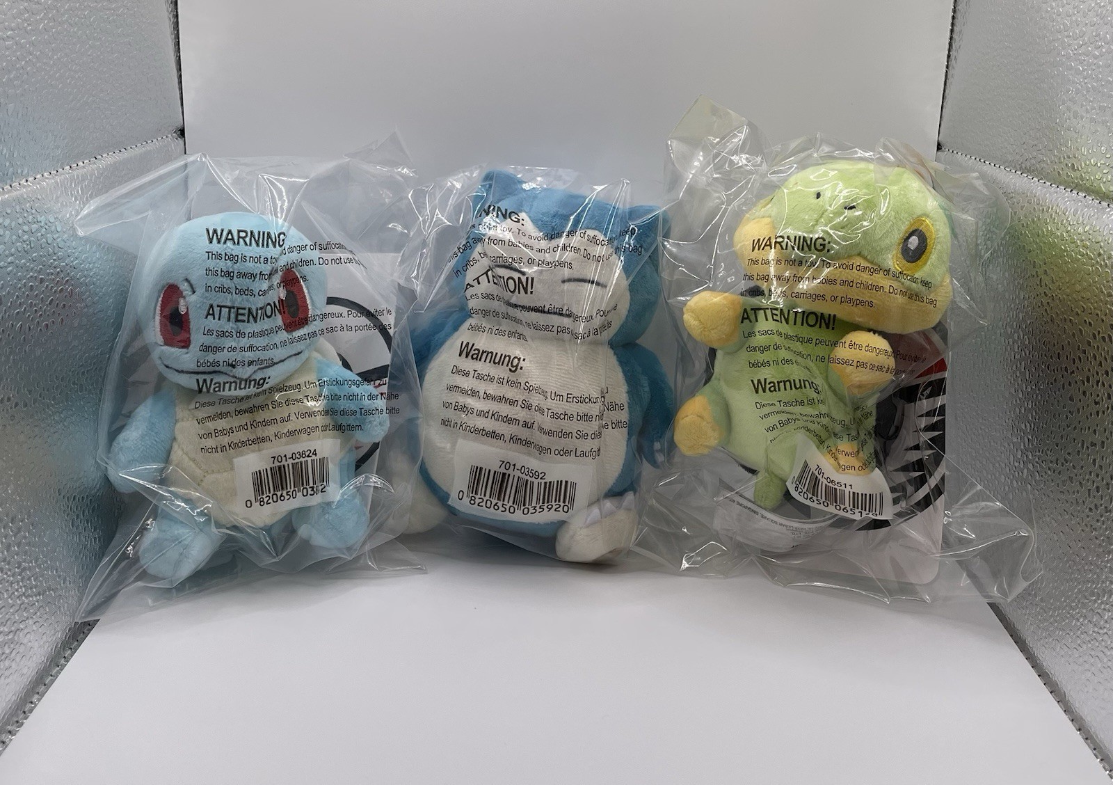 Pokemon Center Sitting Cuties Snorlax Squirtle Turtwig Plush Lot Pokemon Center Sitting Cuties Snorlax Squirtle Turtwig Plush Lot