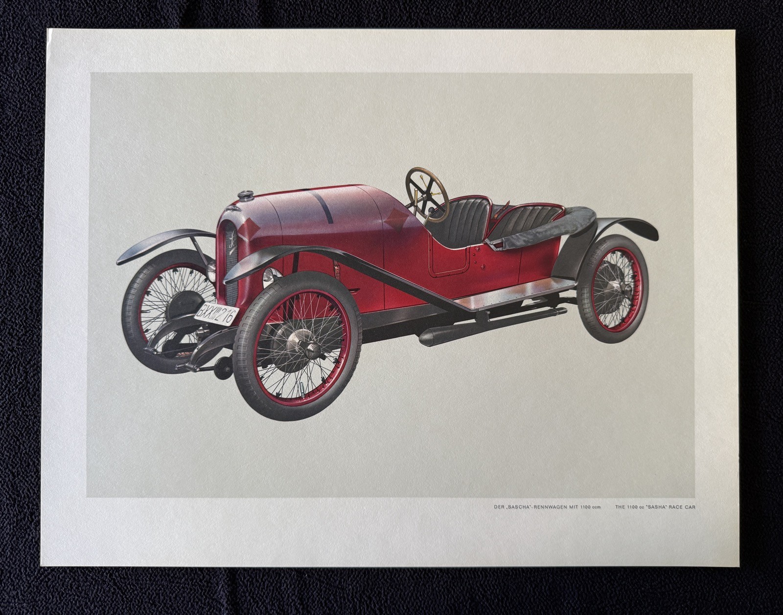 Ferdinand Porsche 1922 Austro-Daimler Sascha Race Car Art Print Targa Florio