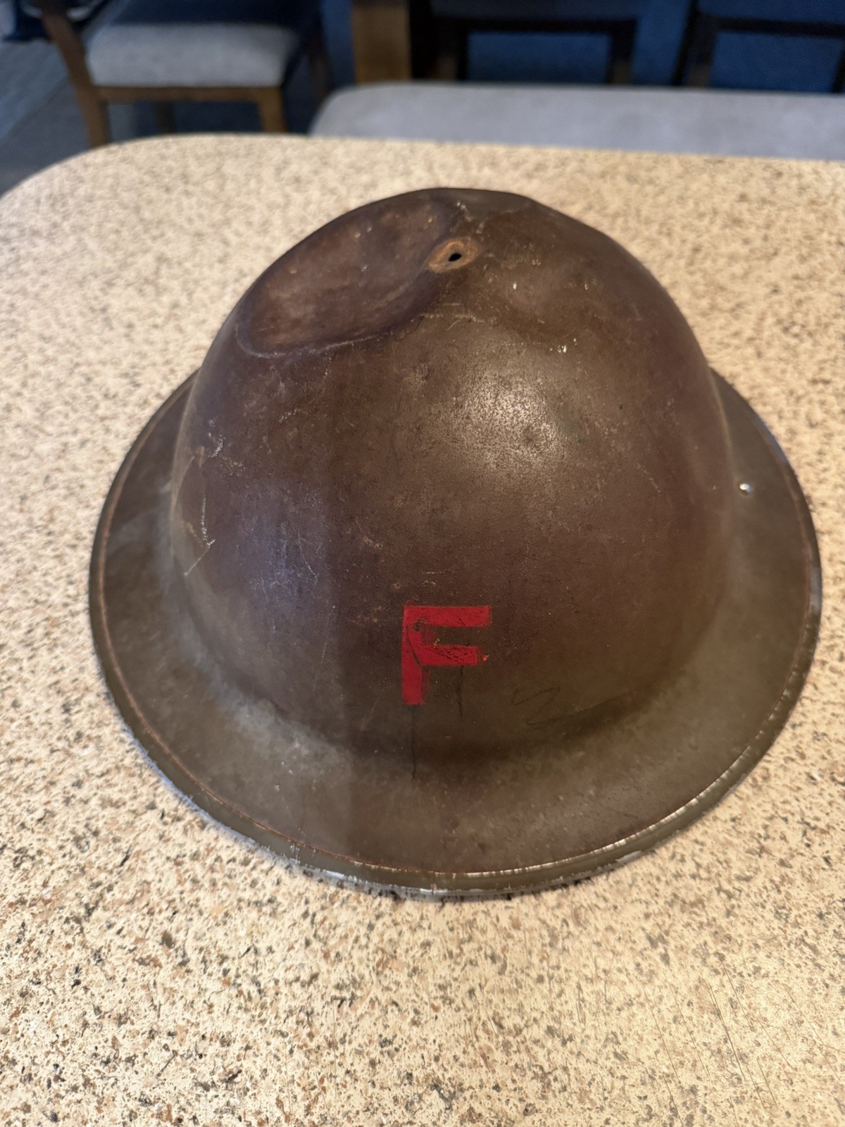 Canadian WW2 1941  steel BRODIE HELMET  CLC fire brigade
