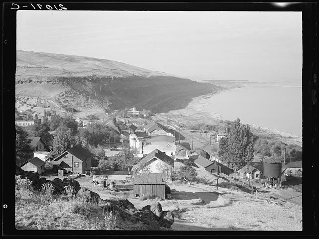 Arlington Oregon Columbia River 1939 Railway Division Point Town View