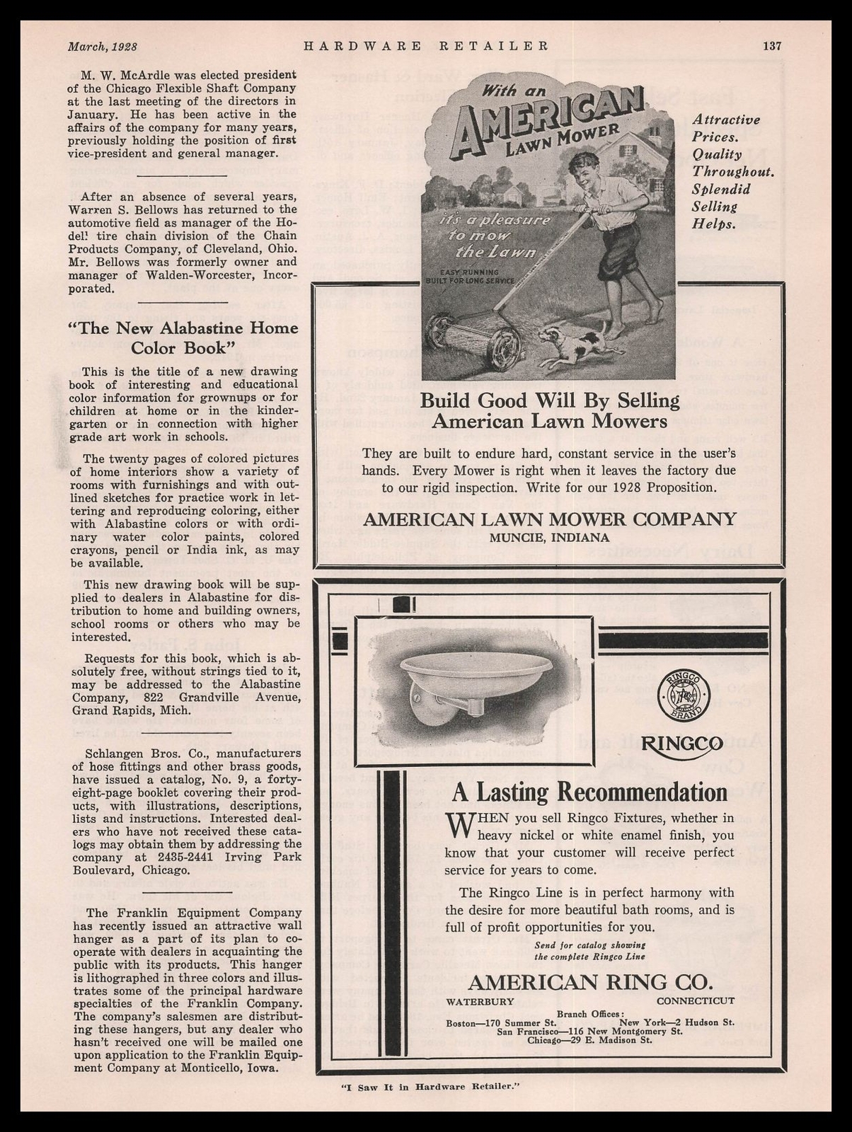 1927 American Lawn Mower Muncie Indiana Boy Mowing Lawn Pet Dog Display Print Ad 1927 American Lawn Mower Muncie Indiana Boy Mowing Lawn Pet Dog Display Print Ad