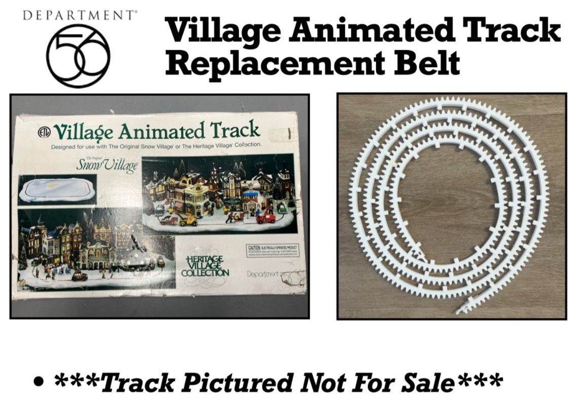  Department 56 Village Animated  Track Replacement  Belt (TRACK NOT FOR SALE)