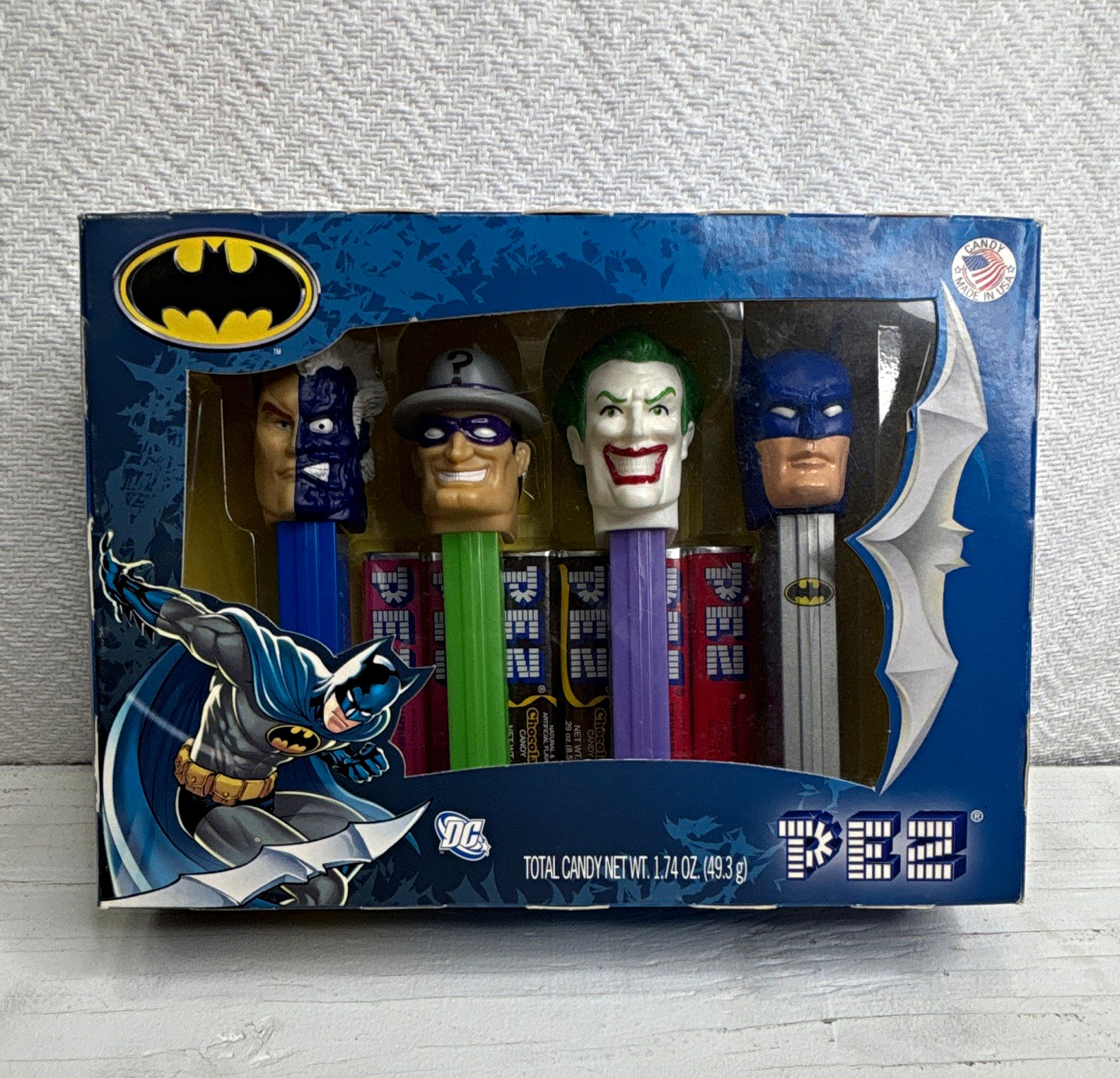 Batman PEZ Collector\'s Set Candy Dispensers - Batman Joker Riddler Superheroes