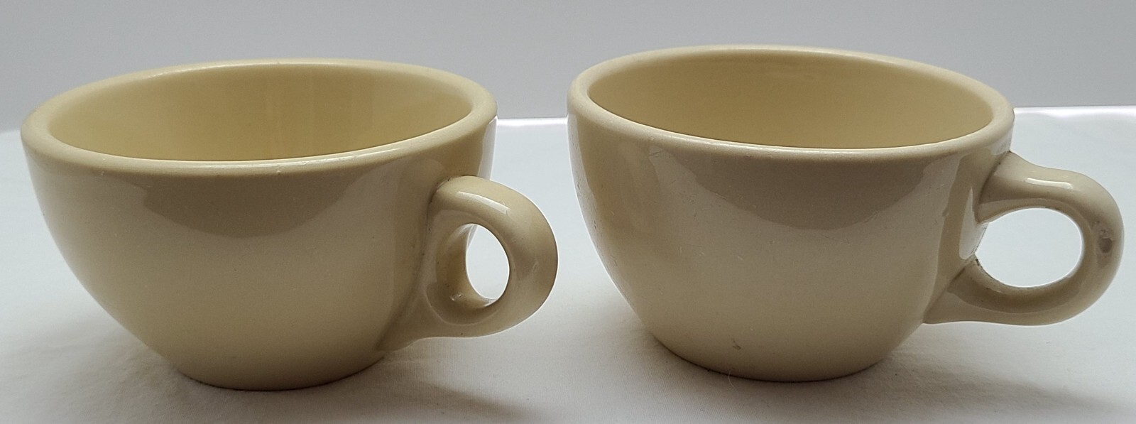 2 Coffee Cups 1960s MCM   Inca Ware Shenango China New Castle, PA.