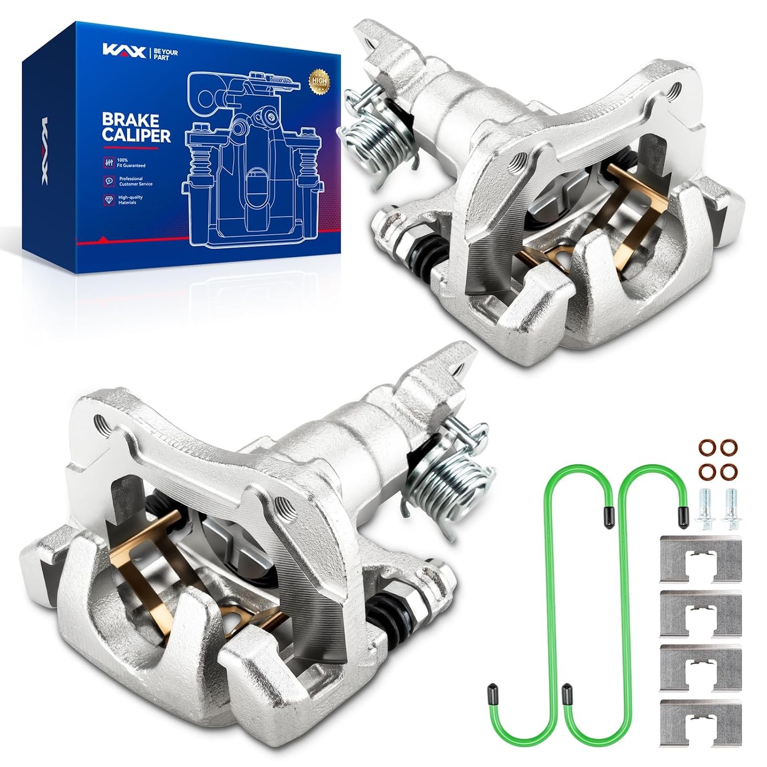 KAX Rear Left & Right Disc Brake Caliper Assembly w/bracket 19B2069 19B2068