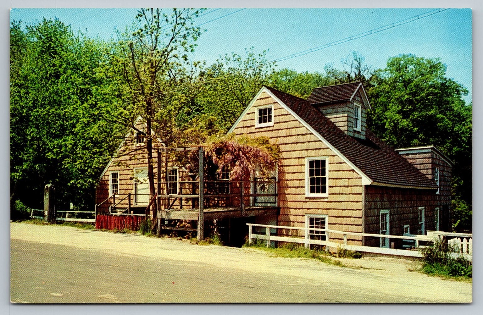Historic Long Island Old Grist Mill Stony Brook NY Vintage Postcard