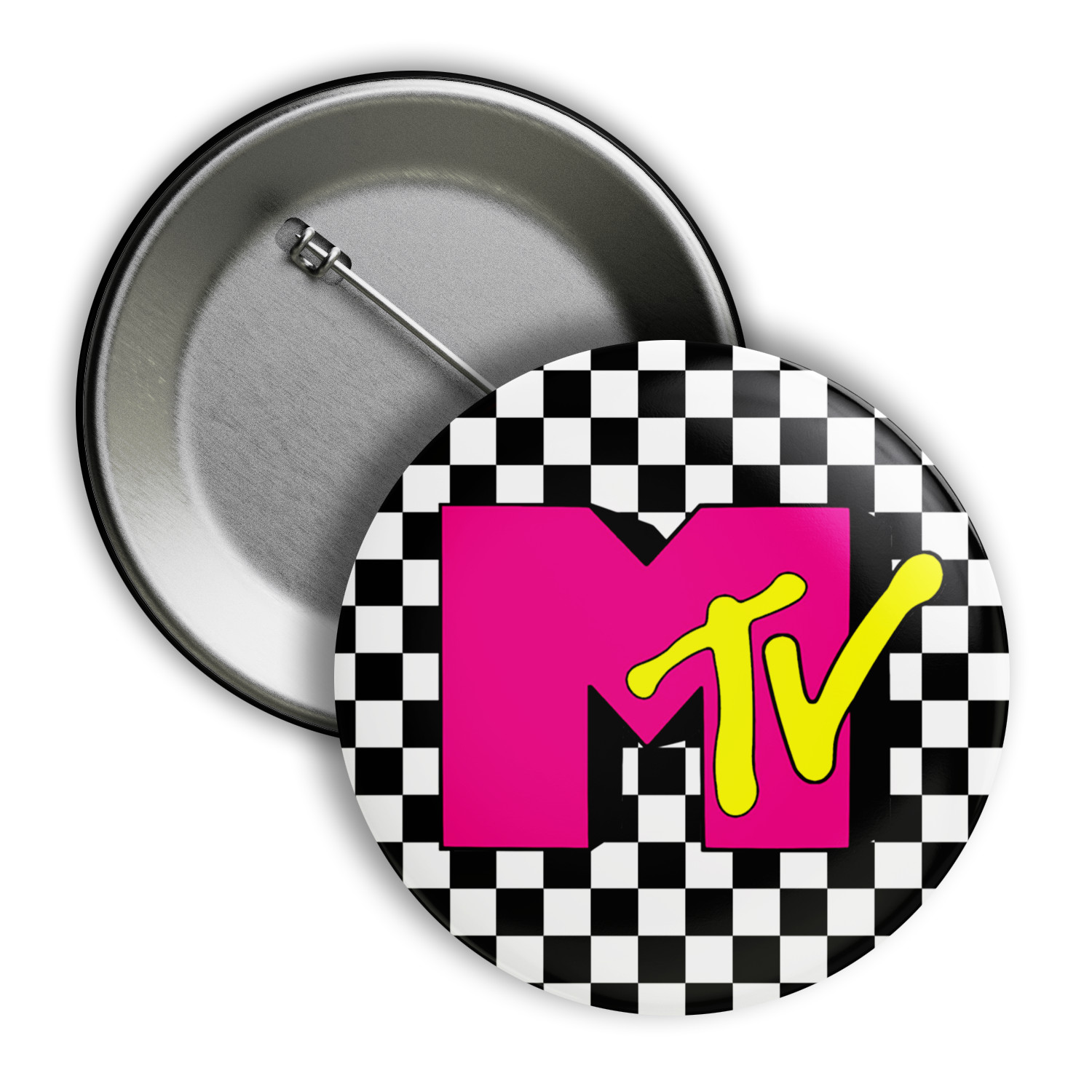 MTV Collector Pin/Button, New 2.25 inch, Retro Design, Throwback, 1980s, 1990s MTV Collector Pin/Button, New 2.25 inch, Retro Design, Throwback, 1980s, 1990s