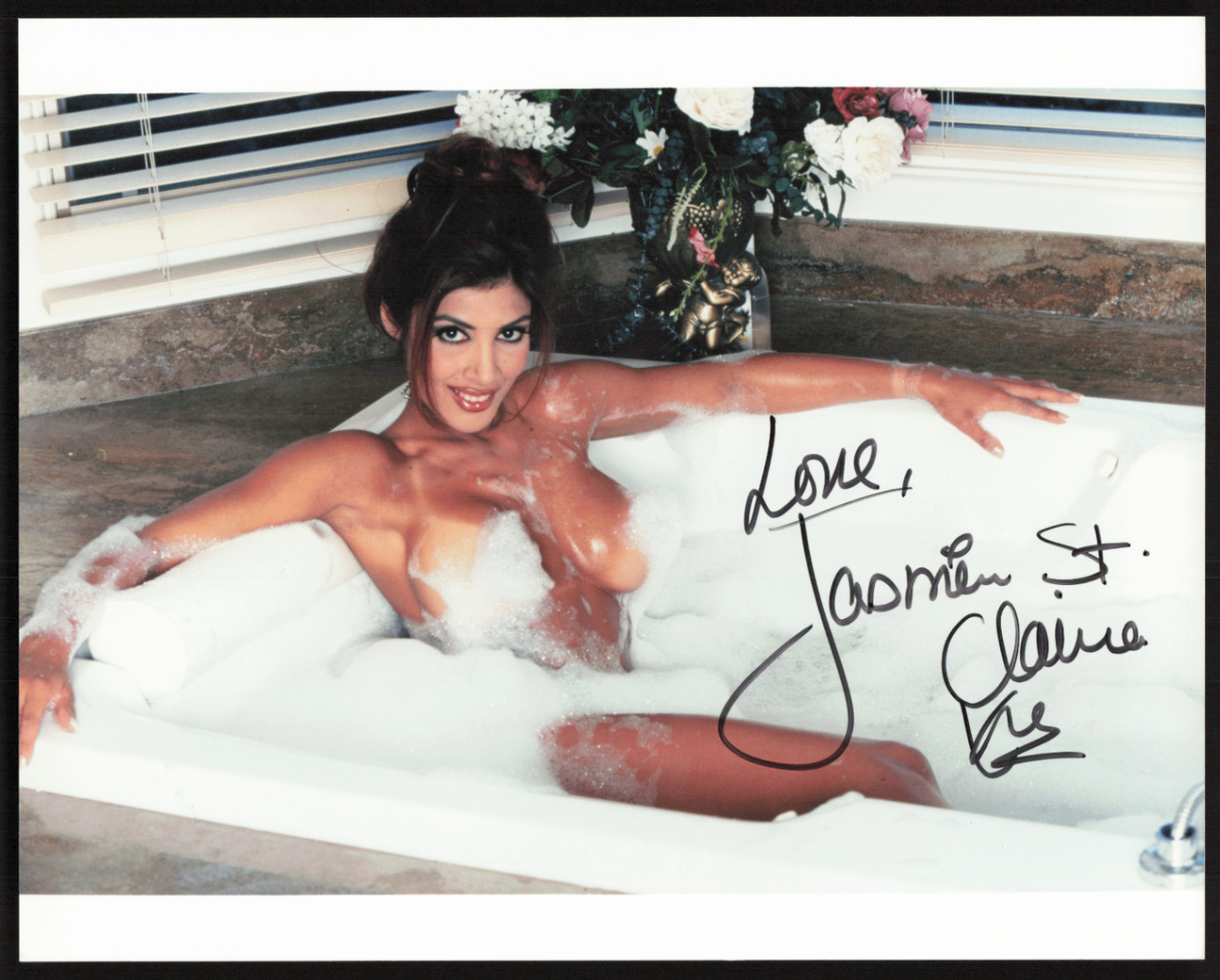 Jasmin St. Claire Autographed Photo Kodak Royal Paper w/COA Jasmin St. Claire Autographed Photo Kodak Royal Paper w/COA
