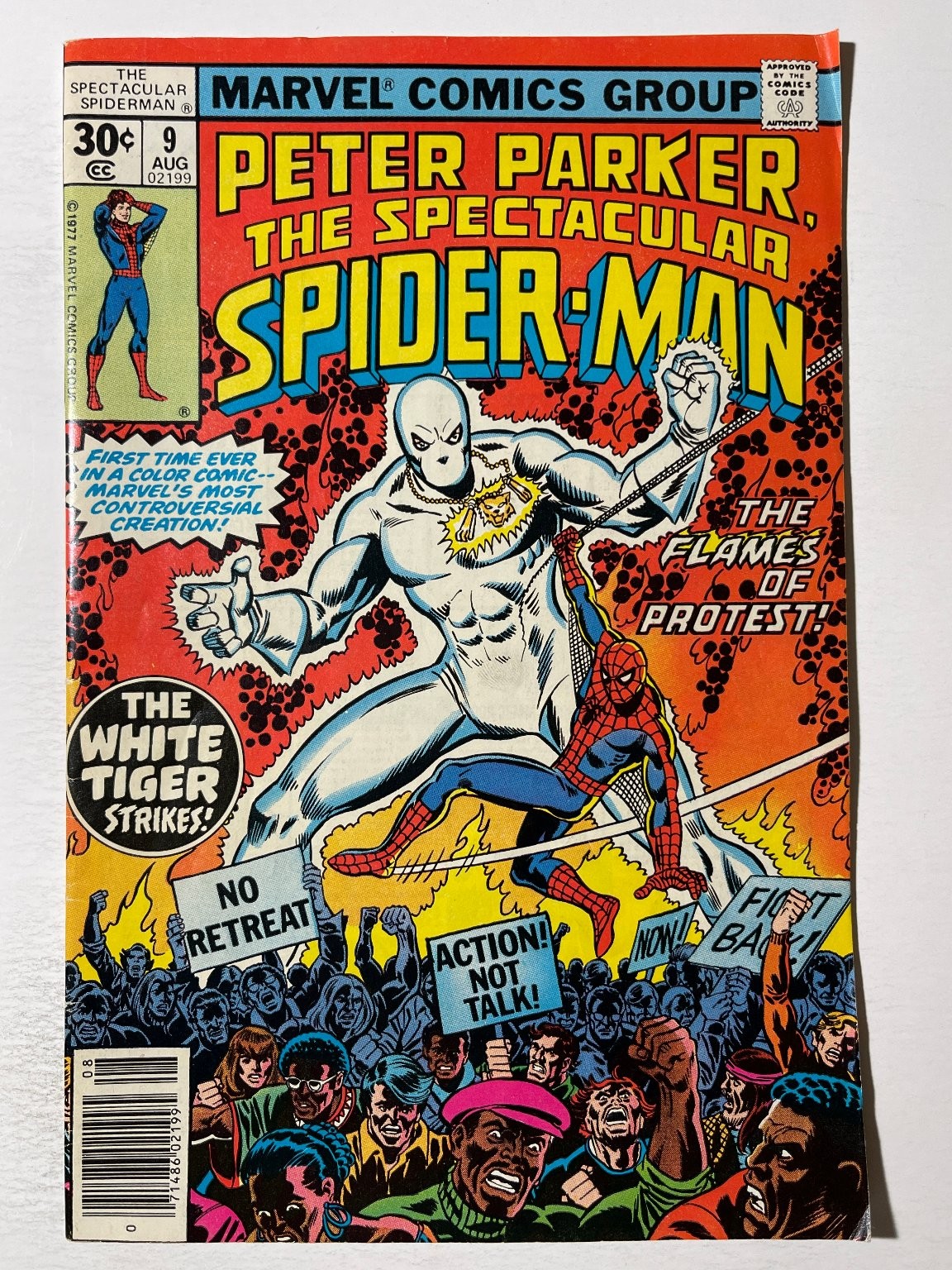 Peter Parker The Spectacular Spider-Man #9 Marvel White Tiger First Solo Bronze