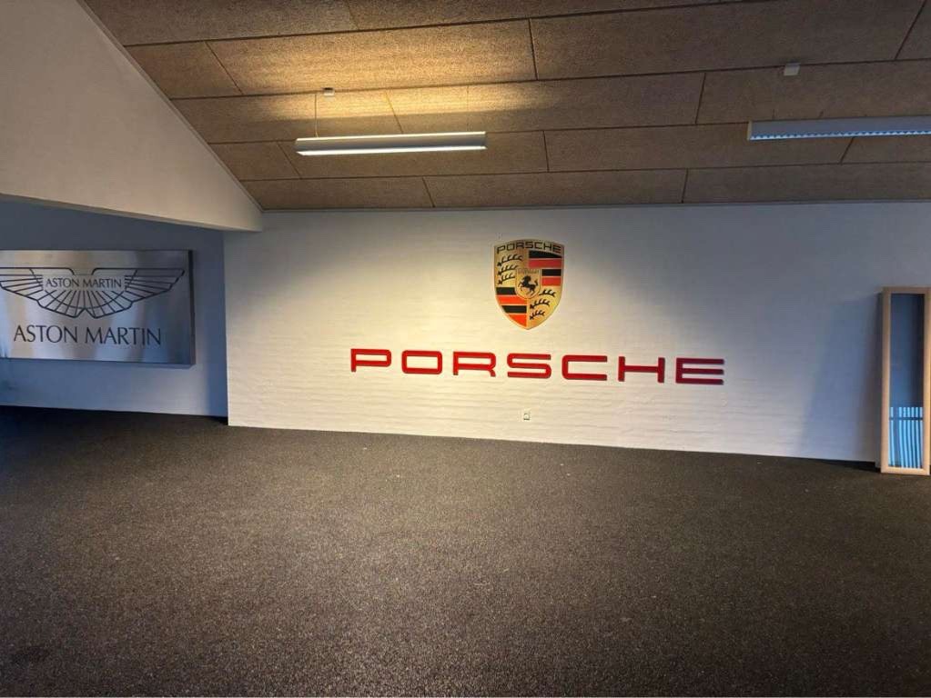 Porsche 310cm letter lettering sign board sign sign cartello letterro 