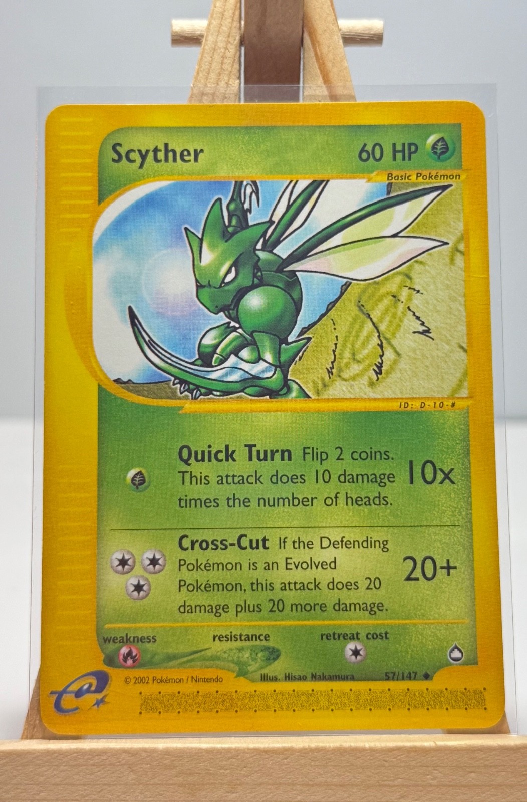Pokemon Scyther 57/147 Aquapolis ENG 2002, LP Pokemon Scyther 57/147 Aquapolis ENG 2002, LP