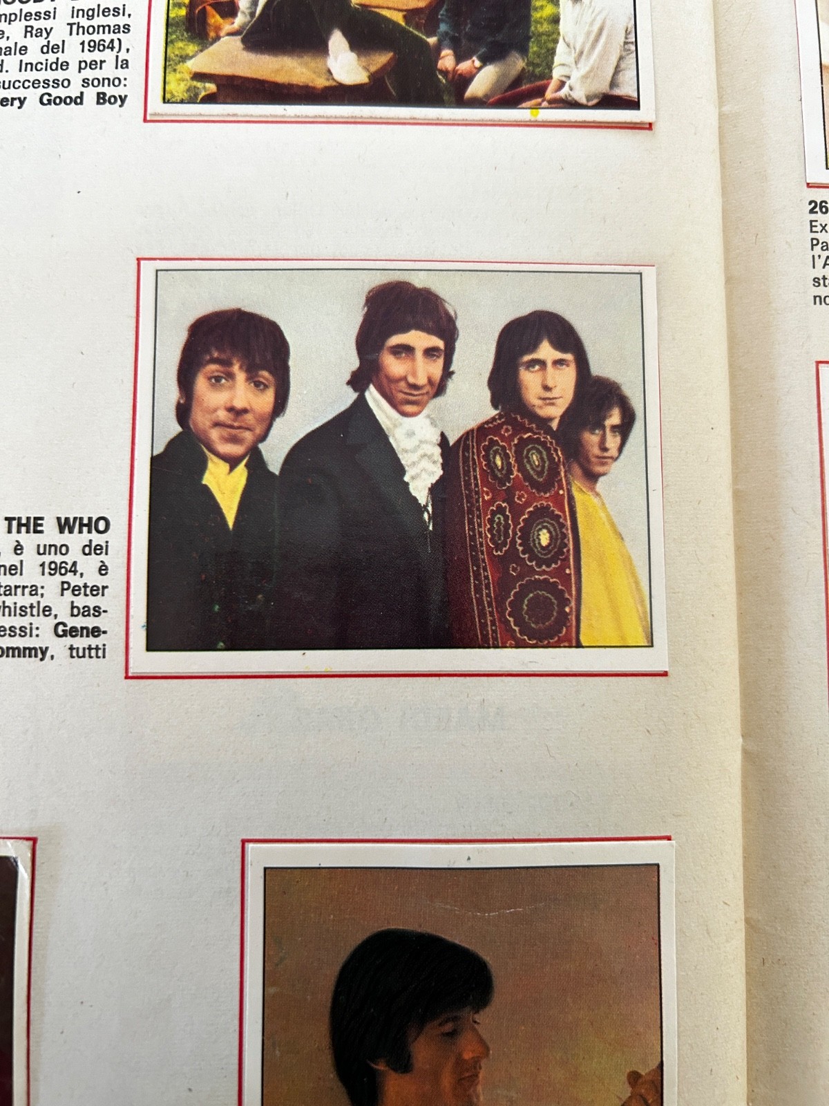 FIGURE N.256 THE WHO SINGERS 72 1972 SANDWICHES EXCELLENT TO RECOVER