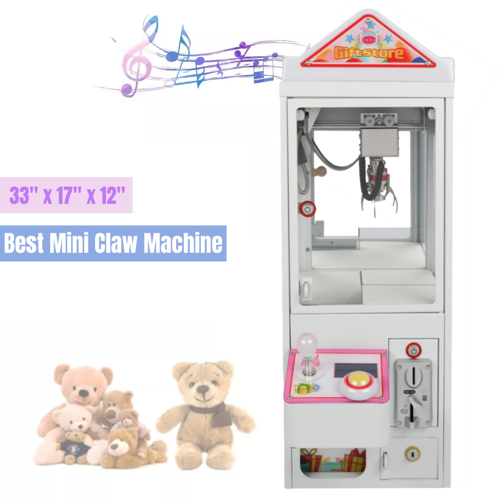 Electronic Claw Crane Mini Doll Machine Arcade Candy Grabber Toy Kids Gift DIY