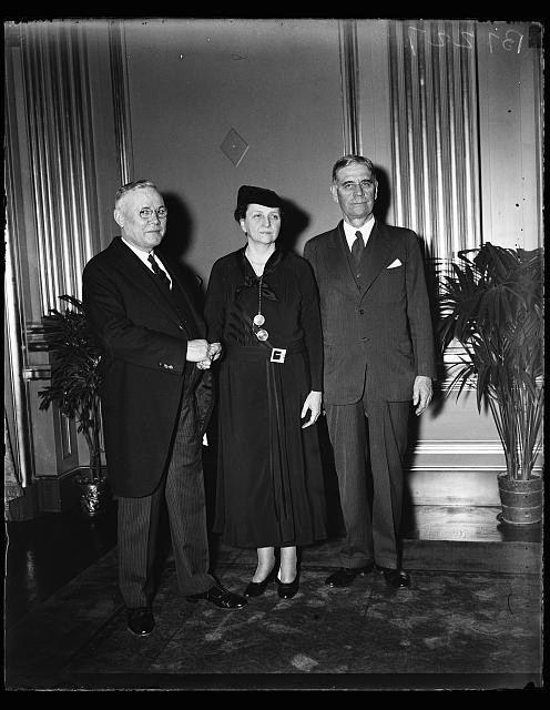 Photo:William Green Frances Perkins George Dern 1930s Portrait