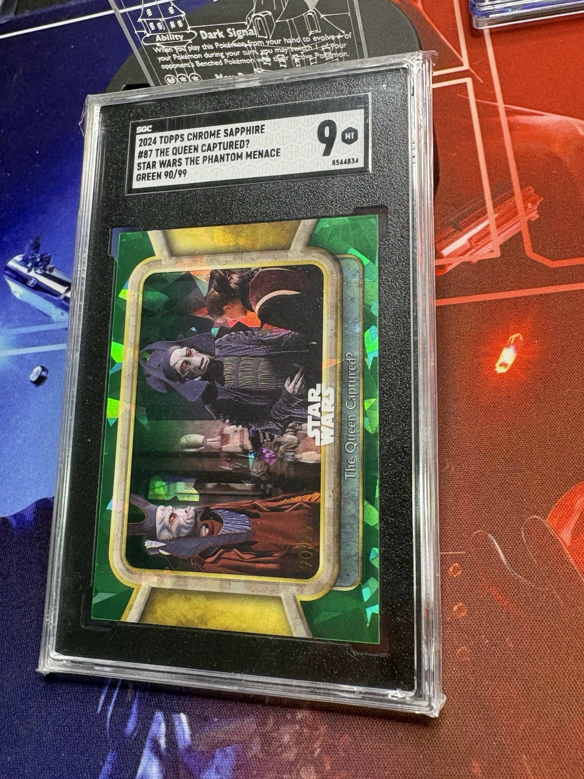 Topps 2024 Chrome Sapphire Star Wars Padmé Amidala #87 Green SGC9  90/99