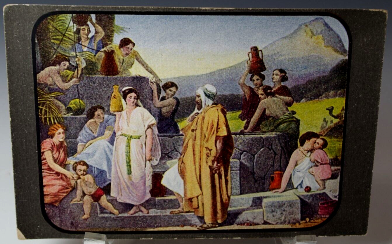 POSTCARD WATCHTOWER THE PHOTO DRAMA OF CREATION SEEKING A BRIDE FOR ISAAC 191O\'s