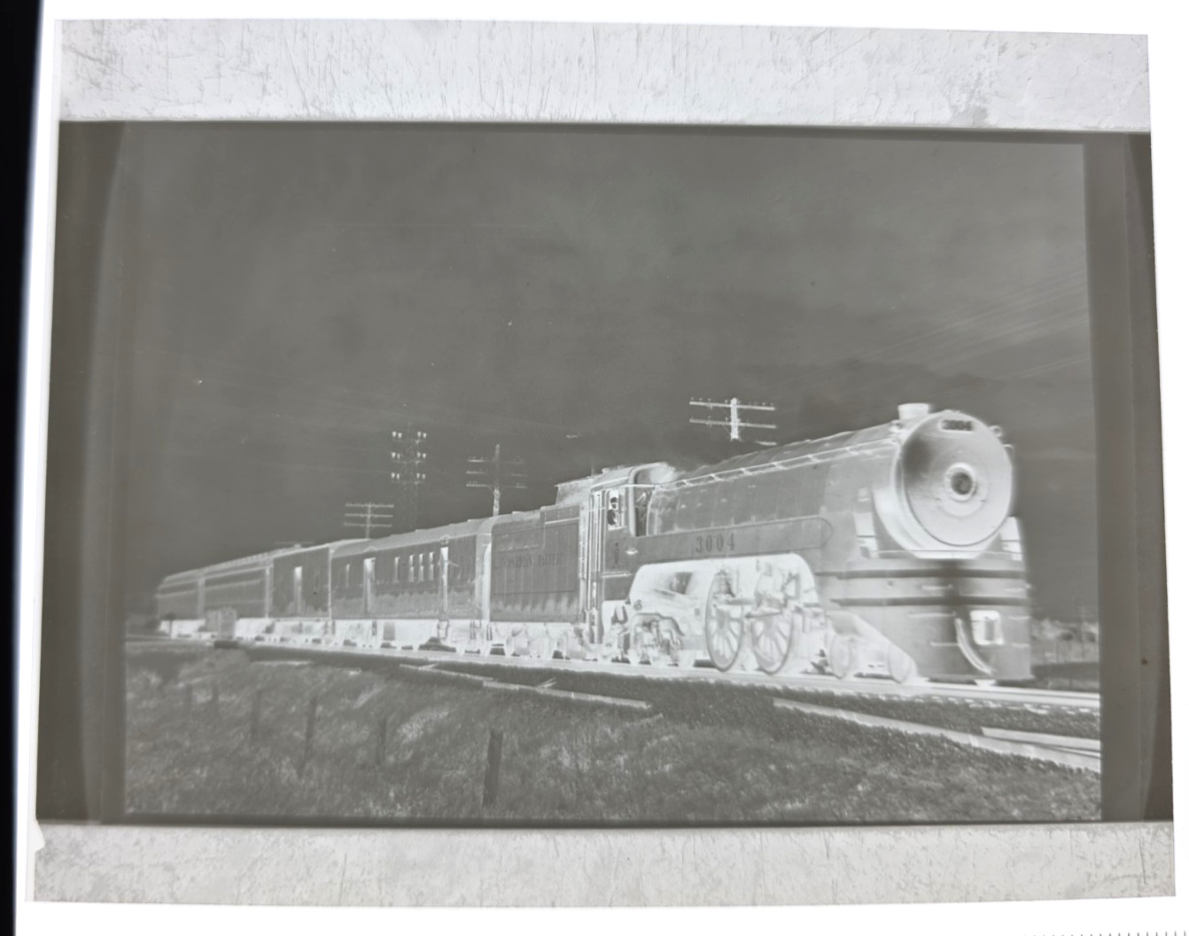 9/21/49 Canadian Pacific No. 3004 4-4-4 La Chevrotiere, Que Copy Negative