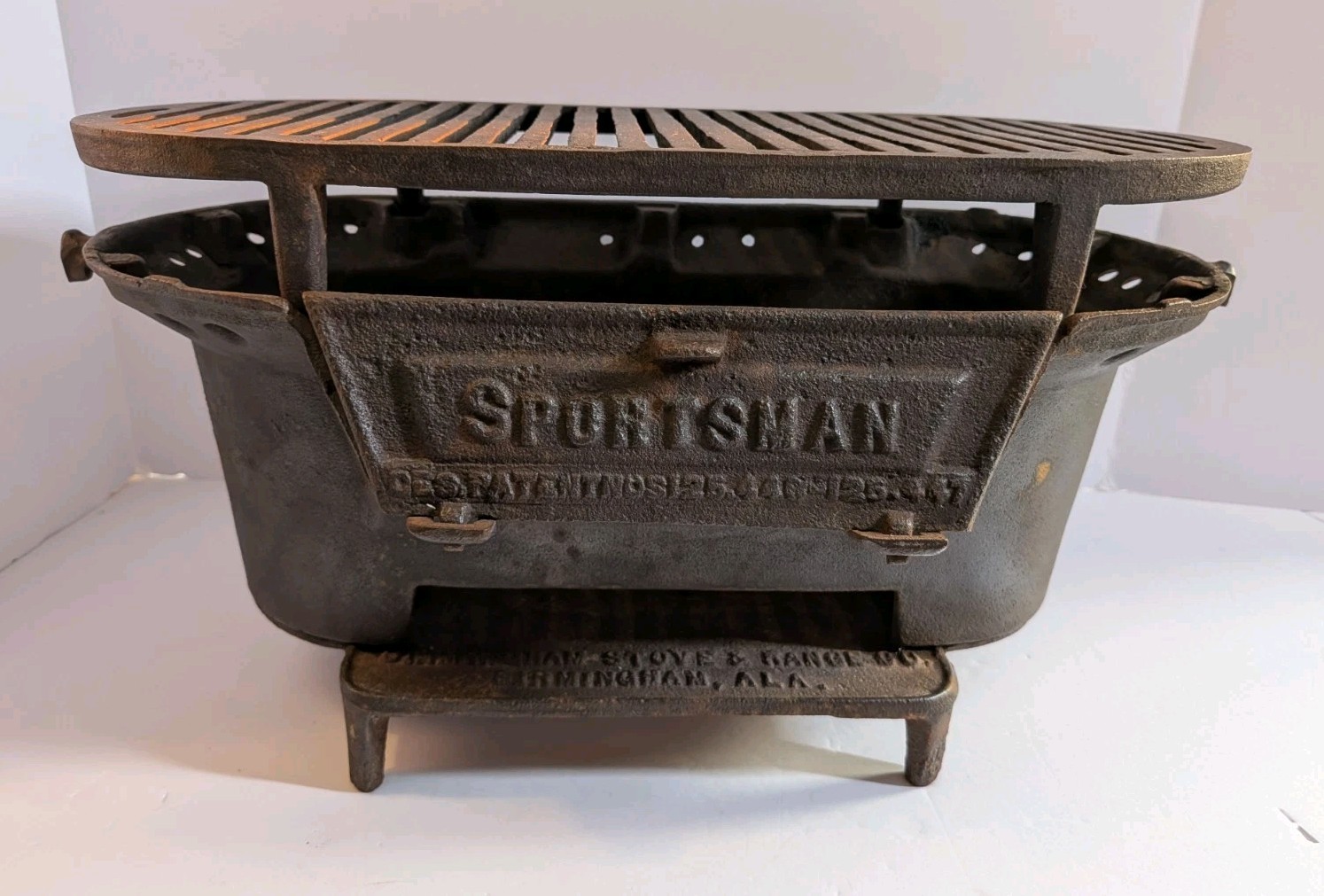 Vintage BSR Sportsman Grill Birmingham Stove Cast Iron 