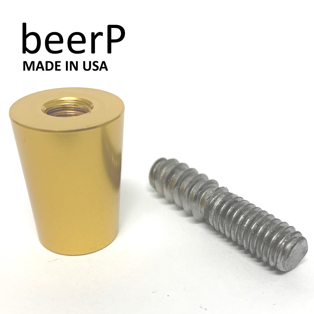 5 Pack GOLD Beer Tap Handle Ferrule 3/8\