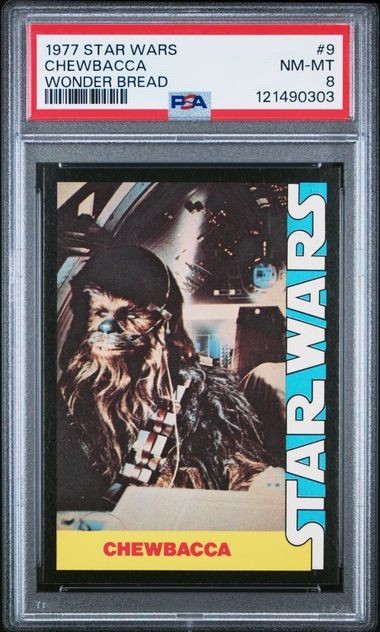 1977 Wonder Bread Star Wars Food Issue Chewbacca #9 PSA 8 CERT #121490303