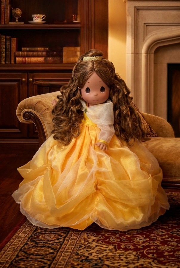 💛Disney CLASSIC BELLE Precious Moments Doll by Linda Rick The Doll Maker